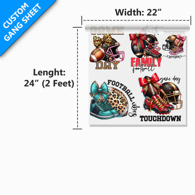 22” Custom DTF Gang Sheet | Upload a Print Ready File