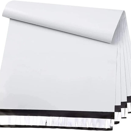 Poly Mailer, Pack,Shipping Bags for Clothing,Strong Adhesive Mailing Envelopes,Heavy Duty Self Seal Plastic Postal Return Package Bags for Books Accessories Business,White