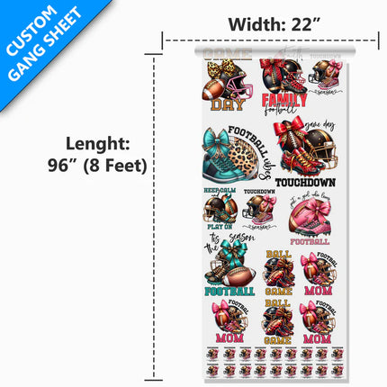 22” Custom DTF Gang Sheet | Upload a Print Ready File