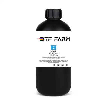 UV DTF Ink Bundle – CMYBk + White + Varnish (Complete Set)