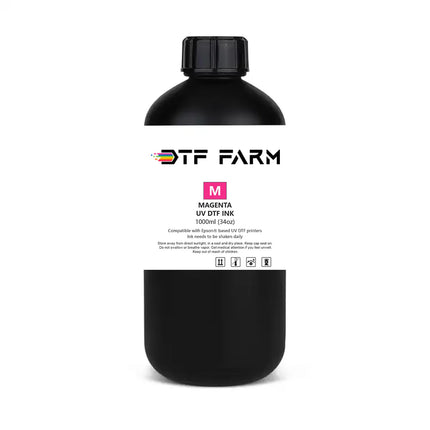 UV DTF Ink Bundle – CMYBk + White + Varnish (Complete Set)