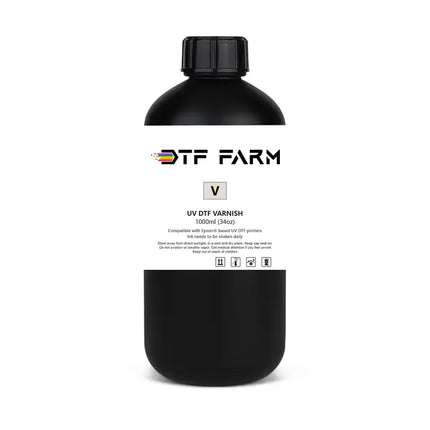 UV DTF Ink Bundle – CMYBk + White + Varnish (Complete Set)