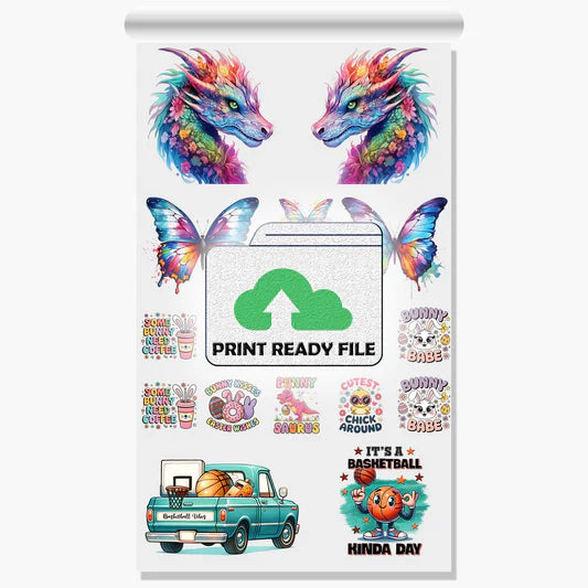 22” Custom UV DTF Gang Sheet | Upload A Print Ready File